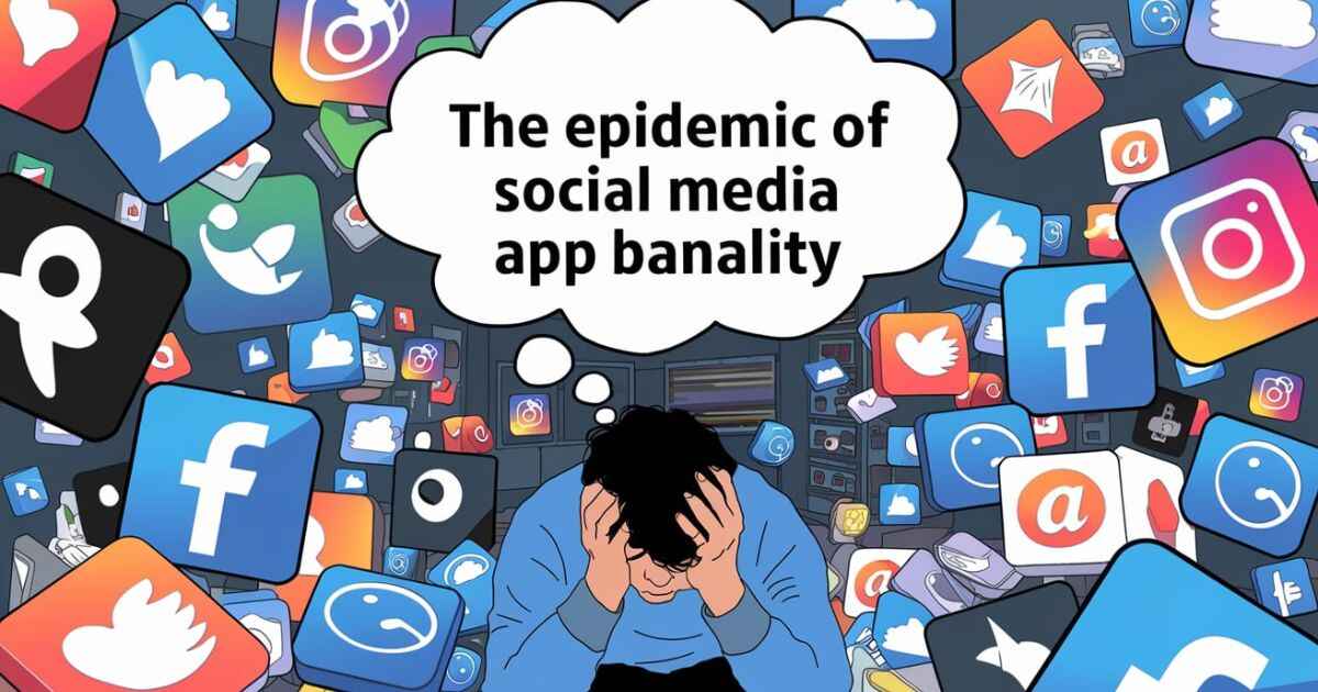 The Epidemic of Social Media App Banality: A Humorous Exploration