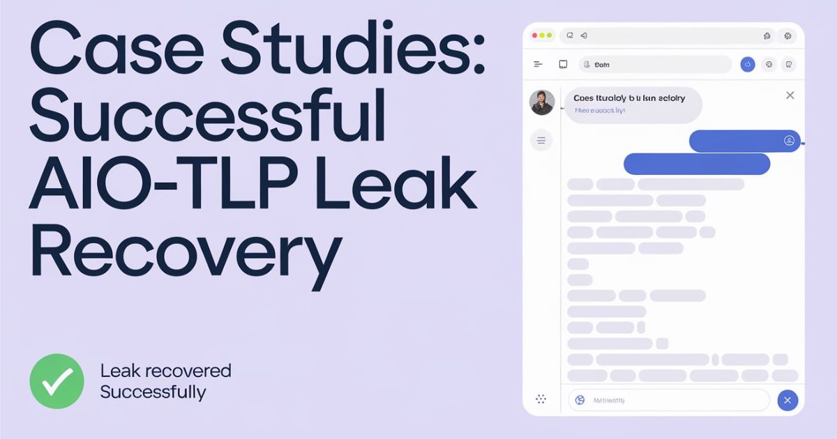 Case Studies: Successful aio-tlp Leak Recovery